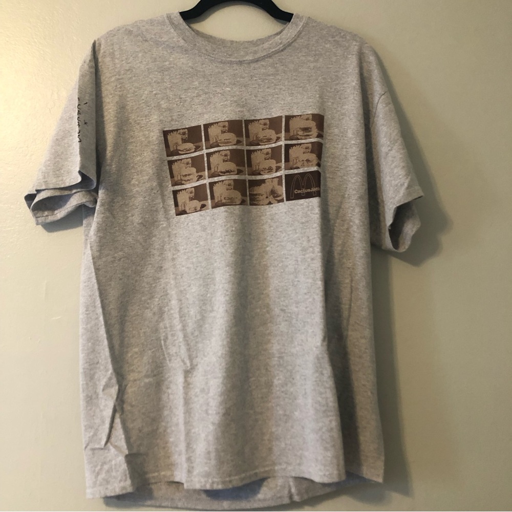 Travis Scott x McDonald’s Menu Mono Logo T-shirt Medium